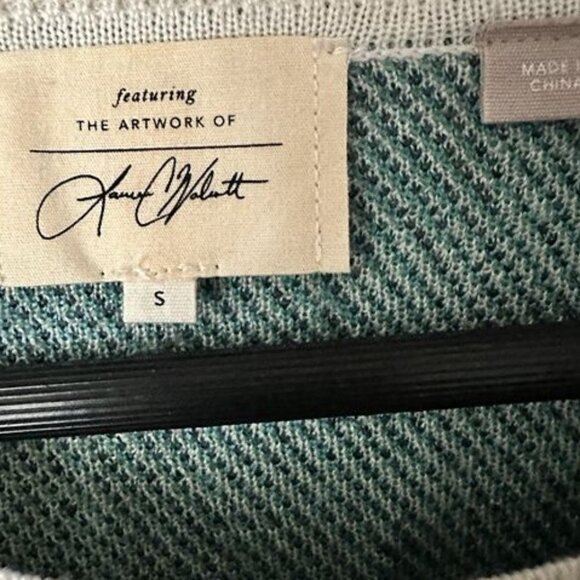 Avante Garde- Anthropologie Llama Sweater-dopamine “Artwork To Wear” Sz S - Picture 3 of 5